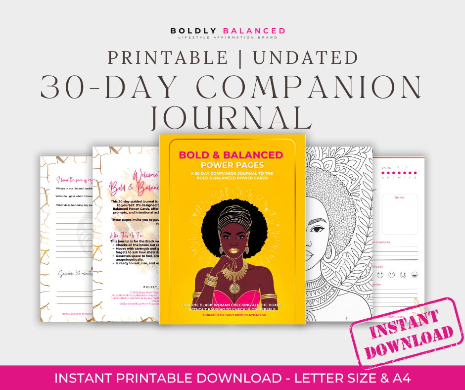 Bold & Balanced™ Power Cards + 30-Day SoulWork Journal (Presale Bonus)