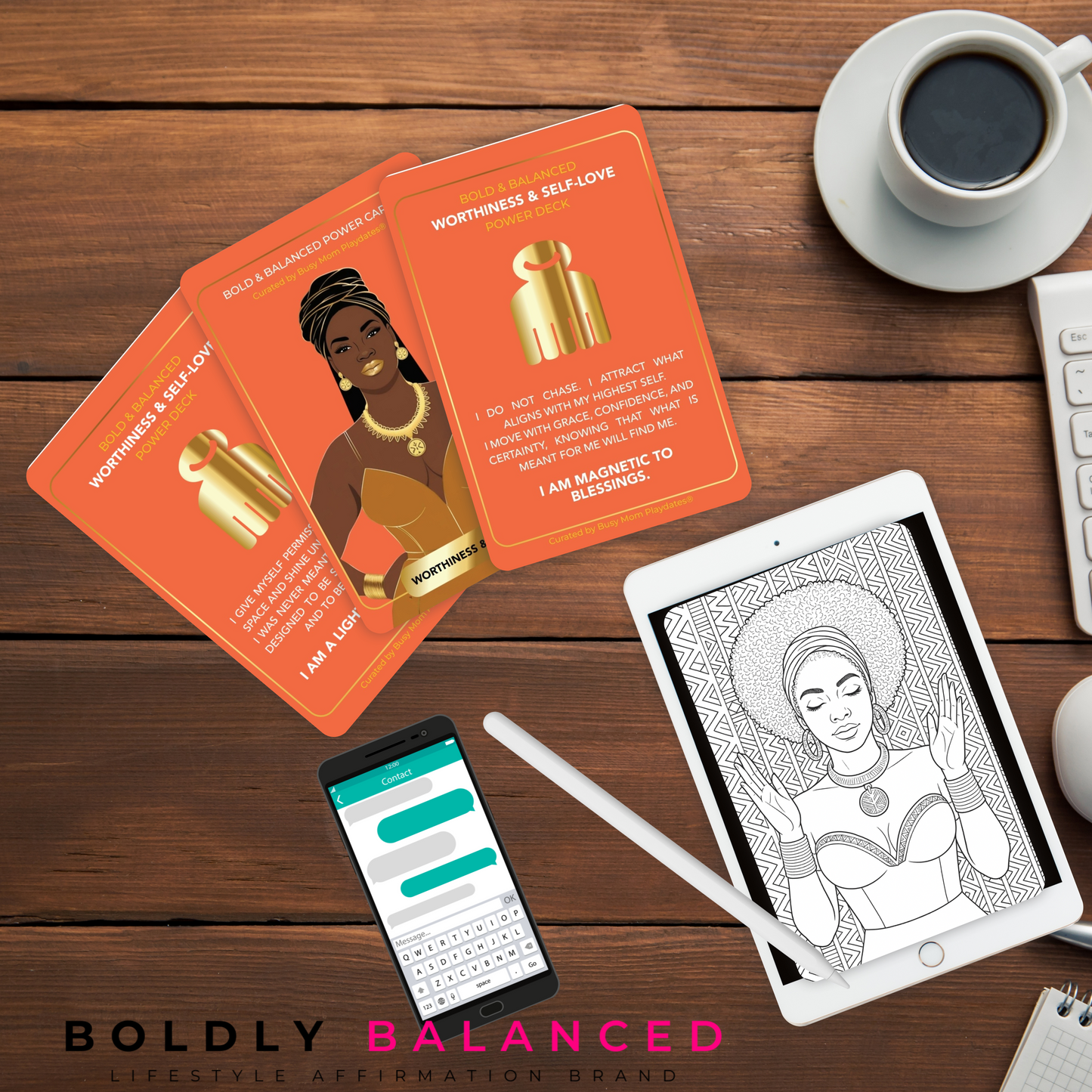 Bold & Balanced™ Power Cards + 30-Day SoulWork Journal (Presale Bonus)